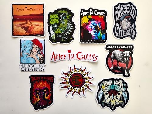 90's Alternative Rock Band Sticker Pack (10 Stickers) Chains in 1990's Alice