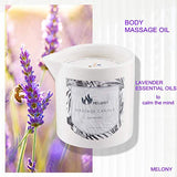 MELONY Lavender Massage Candle, 8.1oz Massage Oil & Lotion Candles for Relaxing Massage, Holiday Gift for Women & Men