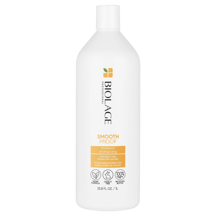 Biolage Smooth Proof Shampoo | Cleanses, Smooths & Controls Frizz | For Frizzy Hair | Paraben & Silicone-Free | Vegan | 33.8 Fl. Oz