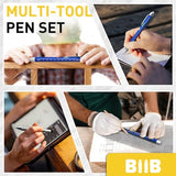 BIIB Stocking Stuffers for Adults Men Him 9 in 1 Multitool Pen, White Elephant Gifts for Adults, Gifts for Men, Mens Christmas Gifts for Him Dad Husband Grandpa, Dad Gifts for Men Who Have Everything