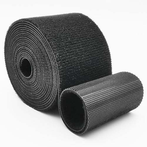 Double-Sided Hook and Loop Straps, Self-Gripping, 2 Inch Wide, Cut to Length, Heavy Duty, Quick Wrap Cable Straps, Hook & Loop Roll for Bundling Fastening Storage and Organization, 2'' x 16'