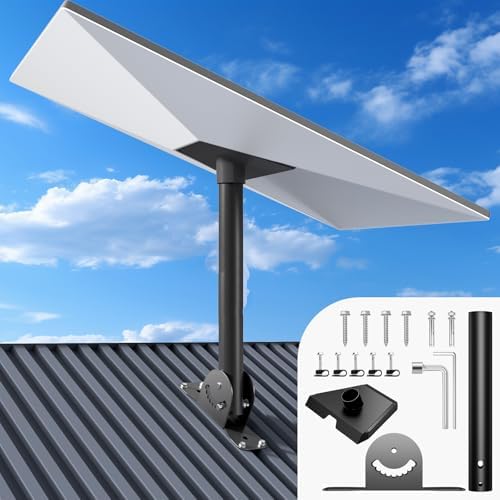 Starlink Roof Mount Gen 3, 120° Adjustable Starlink Pivot Mount, Heavy Duty Starlink Pole Mount Gen 3 & Pipe Adapter, Standard Mounting Kit Compatible with Gen 3 Standard Dish