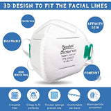 BENEHAL Niosh Approved Face Masks - Unisex 20 Pack - Disposable Adult NIOSH Certified Face Covers – PM2.5 Filters - Fitting Design with Ear Loops – Foldable