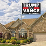 Trump Vance 2024 Flag 3x5 Outdoor Double Sided- Donald Trump President Flags Made In USA 3 Ply Heavy Duty with 2 Brass Grommets for Outside Oudoor