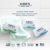 Kirk's Castile Bar Soap Clean Soap for Men, Women & Children| Premium Coconut Oil | Sensitive Skin Formula, Vegan | Original Fresh Scent | 4 oz. Bars - 24 Pack