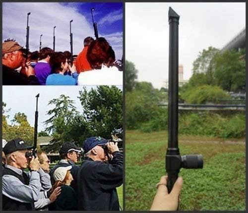 Portable Periscope Weatherproof Aluminum Periscope WEATLAKE 20-Inch to 27-Inch 5x20 Magnification for Pool and Beach Diving Dead Angle Observation