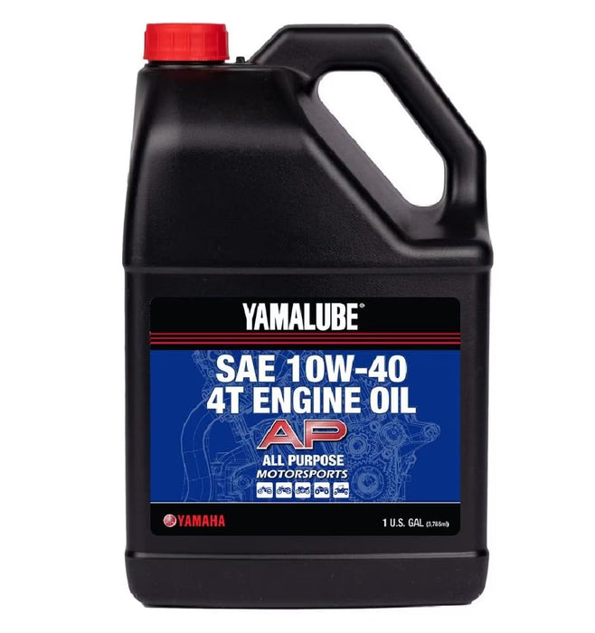 Yamaha Yamalube 10W-40 All Purpose (AP) Engine Oil- 1 Gallon, #LUB-10W40-AP-04