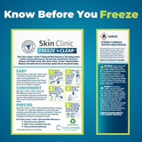 Skin Clinic FREEZE 'n CLEAR™ Advanced Wart Remover, Tough on Warts, Gentle on Skin, (12 Precision Applicators)