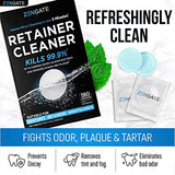 ZENGATE Retainer Cleaner Tablets - Quick 3-Minute Clean for Dentures, Mouth Guards, Aligners, and Night Guards - 120 Dental Cleansing Tablets - FSA HSA Approved Dental Appliance Cleanser