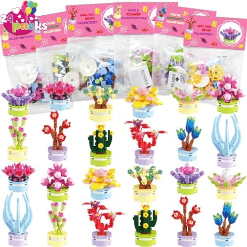 WODMAZ 24 Pack Valentines Day Prefilled Hearts for Kids Valentine Gift Exchange, Valentine Party Favors, Valentine Classroom Exchange Prize Supplies