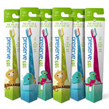 Preserve Kids Toothbrush, Soft Bristles, (Pack of 6)