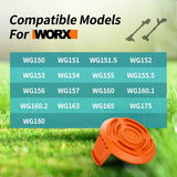 Spool Cap Cover for Worx,Trimmer Replacement Spool Cap Covers for Worx,Suitable for Worx Weed Eater (3 Pack)