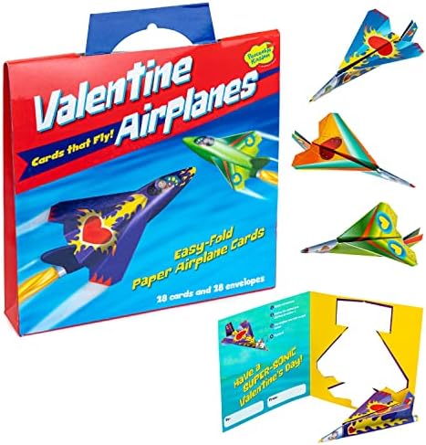 PEACEABLE Kingdom Card Paper Plane Super Valentines, 1 EA