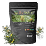 Go Nutra - Pine Pollen Powder, Potent 10:1 Pine Pollen Powder from Masson Pine Trees, Pure Powdered Pine Pollen for Tea, Coffee, Juice, Smoothies, and More, Non-GMO, Vegan, 8 oz