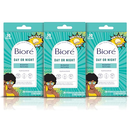 Biore Pimple Patches, Cover & Conquer Blemish Patch, Medical Grade Ultra-Thin Hydrocolloid for Covering Zits and Blemishes, HSA/FSA Approved, 30 Count (Pack of 3)