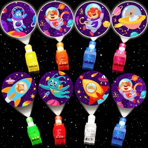 28 Pack Valentines Day Gifts for Kids, Valentines Cards for Kids with LED Finger Lights Light Up Toys Bulk Glow In The Dark Toy for Kids Classroom School Exchange Prize Party Favors