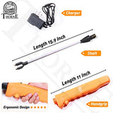 West Thorne Pro Cattle Prod, Newest Waterproof Livestock Prod Stick with LED Light, Rechargeable Electric Livestock Prod(25.9in)