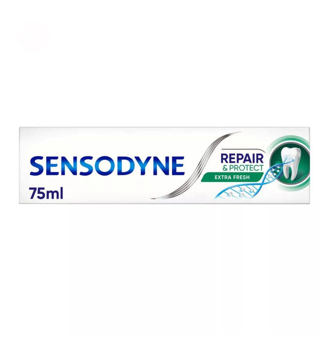 SENSODYNE Sensitive Toothpaste, Repair & Protect Extra Fresh, 75 ml, Pack of 3