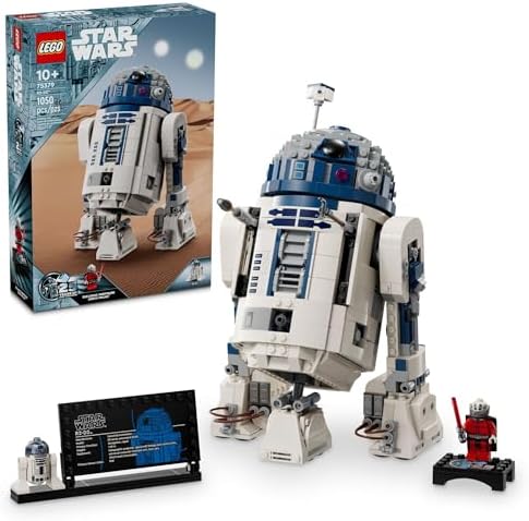 LEGO Star Wars R2-D2 Building Toy Set - Play or Display Star Wars Toy for Boys & Girls, Ages 10+ - Gift Ideas for Kids & Fans - Includes 25th Anniversary Darth Malak Minifigure - 75379