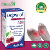 HealthAid Uriprinol®, Uric Acid Cleanse, 60ct, Twice Daily, Montmorency Cherry Complex with Celery Seed, Turmeric and Banaba Leaf, Vegan