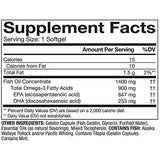 Member's Mark - Omega 3, Fish Oil 1400 mg (900 mg EPA/DHA), Enteric Coated, 150 Softgels