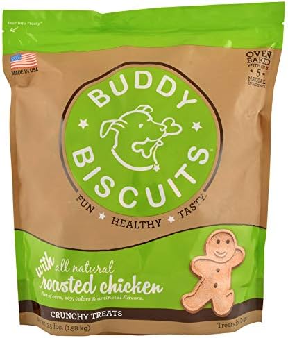 Buddy Biscuits 3.5 lbs. Bag of Crunchy Dog Treats Made with Bacon & Cheese