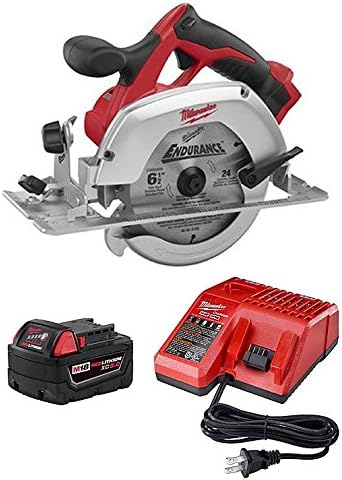Milwaukee 2630-20 18-Volt 6-1/2-Inch Circular Saw, Includes Milwaukee M18 XC High Capacity REDLITHIUM™ Battery and Charger