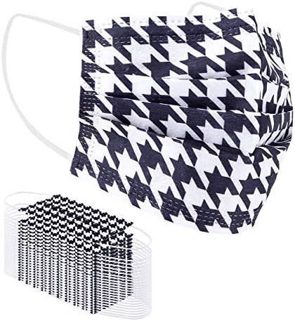 Borje Disposable Face Masks Breathable Face Mask 3 Ply with Elastic Earloops Mouth Cover 50 Pcs