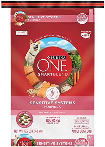 Purina ONE Natural, Sensitive Stomach Dry Dog Food, +Plus Skin & Coat Formula - 16.5 lb. Bag