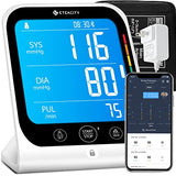 Etekcity Smart Blood Pressure Monitor for Home Use, FSA HAS Store Eligible, Cuff for Standard Large Size Adult Arms, Bluetooth BP Machine with Data Storage, Diagnostic Kit, Family Supplies & Equipment