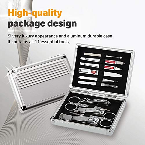 [Made in Korea] ROYAL Nail Clipper Set, 11pcs, Aluminium Manicure Set