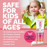 Dr Jen|Kids Toothpaste: 10% Nano Hydroxyapatite Toothpaste Whitening-Fluoride Free Toothpaste Sensitive Teeth Support for Kids-(Strawberry)