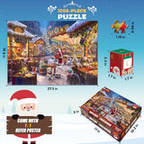 Jigsaw Puzzle Advent Calendar 2024 for Kids and Adults- 1008 Pieces Puzzle 24 Days Christmas Countdown Calendar - Family Game Christmas Gifts for Kids Adults - Christmas Playground(27.56 x 19.68 Inch)