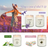 Candles for Home Scented, 4 Pack Scented Candles Gifts for Women 28 oz 200 Hour Long Lasting Natural Soy Candles, Lavender, Orange Garden Venice, Campfire Marshmallows 3 scents