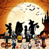 Halloween Advent Calendar 2024 - Contains 24 Gifts, 2024 Halloween Horror Movie Figures Advent Calendar, Halloween Christmas Countdown Calendar, Halloween Doll Collectible Figures Gift for Kids