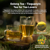 ITEAWORLD Oolong tea loose leaf - Tieguanyin Unique Rock Aroma, Loose Leaf Tea - Tea Rich and Smooth Taste Tea Scent Chinese Tea, Long-Lasting Aftertaste Organic Oolong Tea for Health with 20 Tea Bags