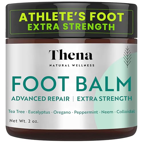 Athletes Foot Balm Extra Strength, Athletes Foot Treatment Cream, Heals Dry Cracked Feet Heels Itchy Skin Nails Toenails Advanced Foot Care for Men Women