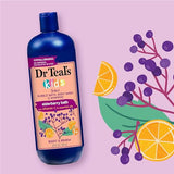 Dr Teal's Kids 3-in-1 Bubble Bath, Body Wash & Shampoo, Boost & Renew Elderberry with Vitamin C, 20 fl oz. (Pack of 3)