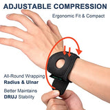 JOMECA Wrist Brace for TFCC Tears, Wrist Band with Ring Pad for Ulnar Sided Wrist Pain, DRUJ Instability, Support Repetitive Wrist Use Injury, Fit Right & Left Hand (L/XL)