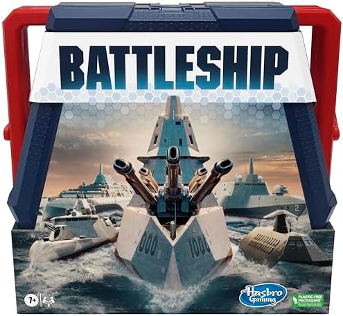 Battleship Classic Board Game | Strategy Games for Kids and Adults | Ages 7+ | 2 Players | Fun Kids Games | Family Games