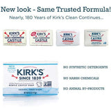 Kirk's Original Coco Castile Bar Soap Fragrance Free 4 Ounces (8 Pack)