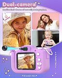 Seckton Kids Camera Toys for Girls Ages 3-8, Children Digital Video Camera with Protective Silicone Cover, Christmas Birthday Gifts for 3 4 5 6 7 8 Year Old Girls with 32GB SD Card