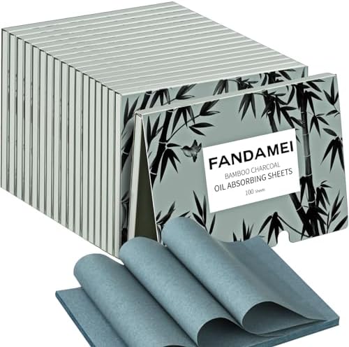FANDAMEI 1800 Counts Oil Blotting Sheets For Face, Oil Blotting Papers For Face, Blotting Paper for Oily Skin, Oil Absorbing Sheets For Face, Oil Control Film, Oil Absorbing Tissues