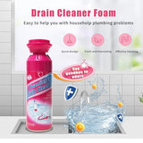 Herios Drain Foam Cleaner, Foam Drain Cleaner, Powerful Sink Drain Cleaner Foaming, Drain Clog Remover for Kitchen Drain, Sinks, Tubs (2 PCS)