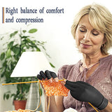 Vlela Copper Arthritis Compression Gloves Women Men Relieve Hand Pain Swelling and Carpal Tunnel Fingerless for Typing, Support for Joints, Small