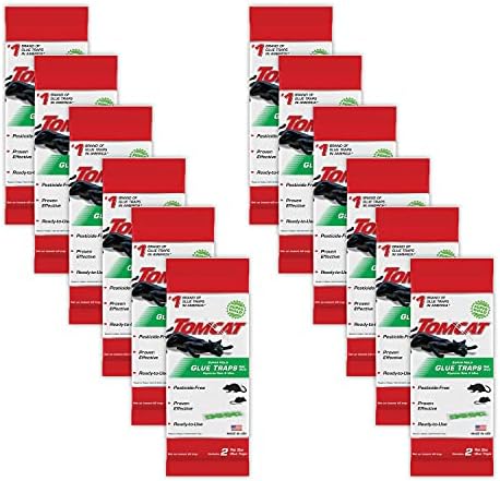 Tomcat Super Hold Glue Traps, Rat Size, 2 Traps/Pack (12-Pack)