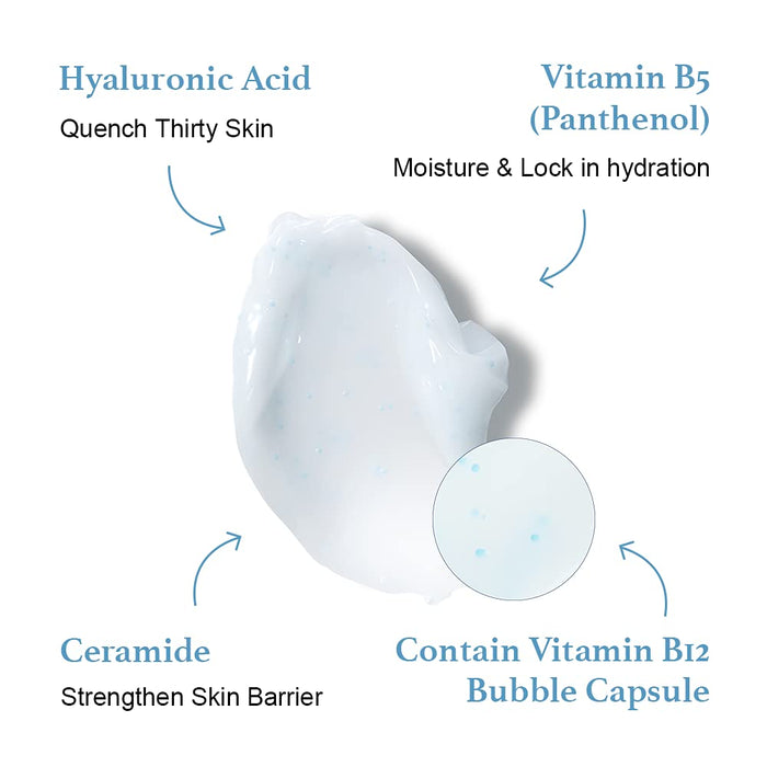 [SKIN&LAB] Vitamin B Hydrating Gel Cream, Hyaluronic Acid and Ceramide, After Sun Care Face Moisturizer, Korean Skincare for After Sun Care, Fragrance-free, 3.38 Fl. Oz.