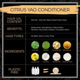 Viori Citrus Yao Shampoo and Conditioner Bar Set Made with Rice Water - Handcrafted Sulfate Free Shampoo and Conditioner