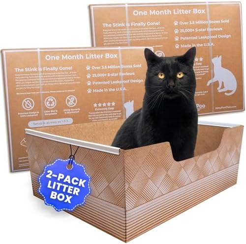 Leakproof Disposable 2-Pack Cat Litter Box - Unmatched Odor Control | Recyclable — Kitty Poo Club