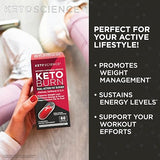 Keto Science Keto Burn Dual-Action Fat Burner Capsules, Supports Weight Loss, Boost Metabolism, May Increase Energy, BHB Salts, Ketones, CLA, Caffeine, EGCG, 180 Capsules, 45 Servings, 3 Pack, Multi